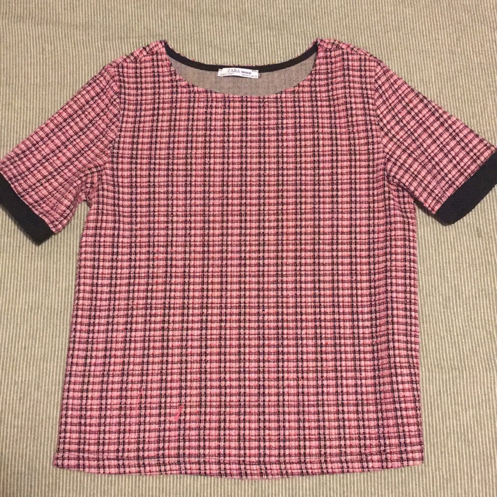 Zara jacquard top